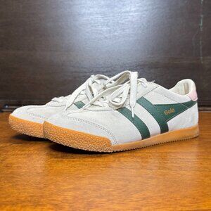 Gola Women's Elan Sneaker Wheat/Evergreen/Pearl Pink Size 8